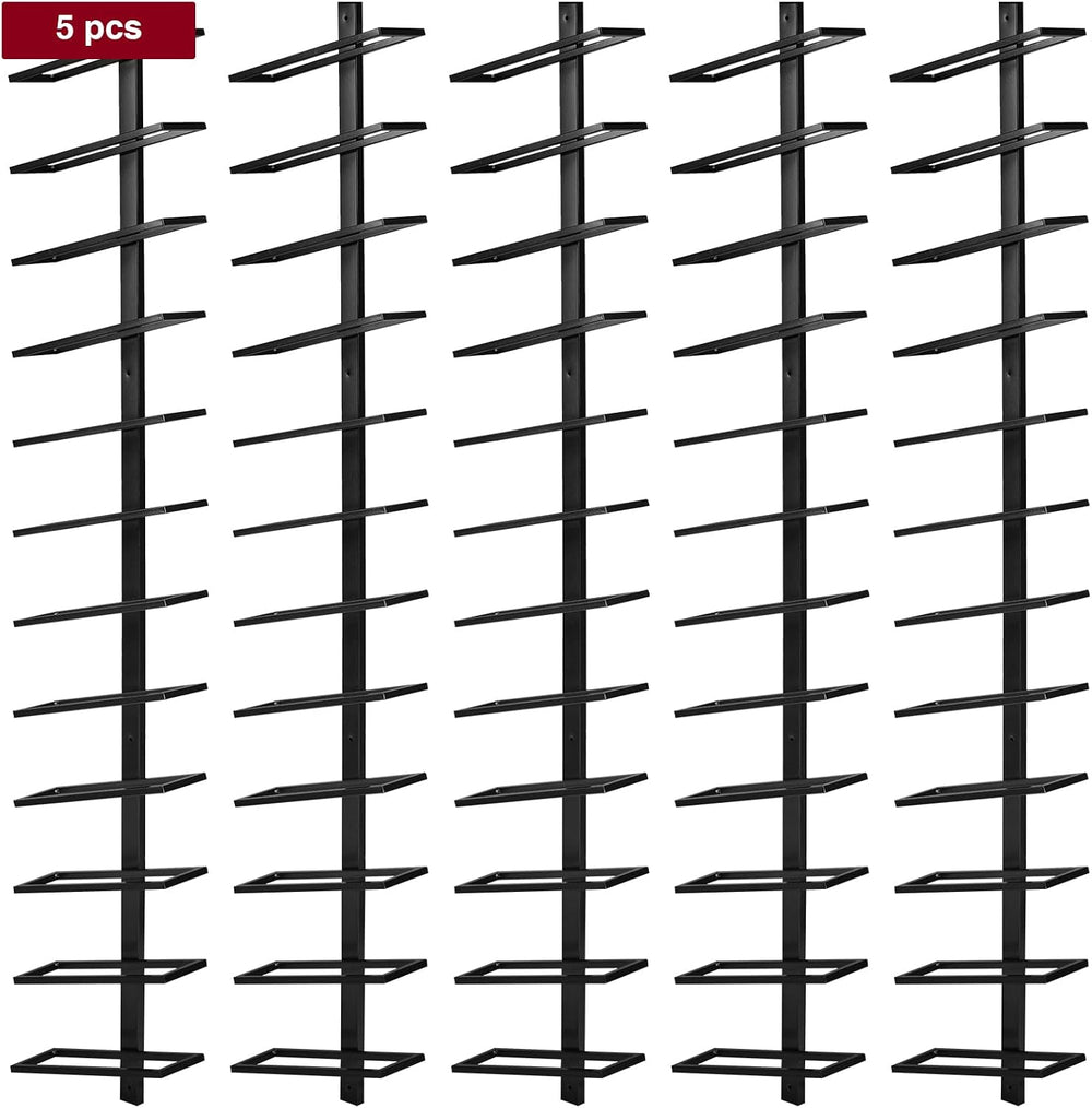 ETOYA Wall Mounted Wine Rack, H 59inch, 12 Rows, 60 Bottle Wine Cellar Racks,...