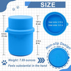 Original Canned Dog Food Storage Container | Silicone Can Cover Pet Food Sealer | BPA Free, Airtight, Dishwasher & Freezer Safe (Blue)