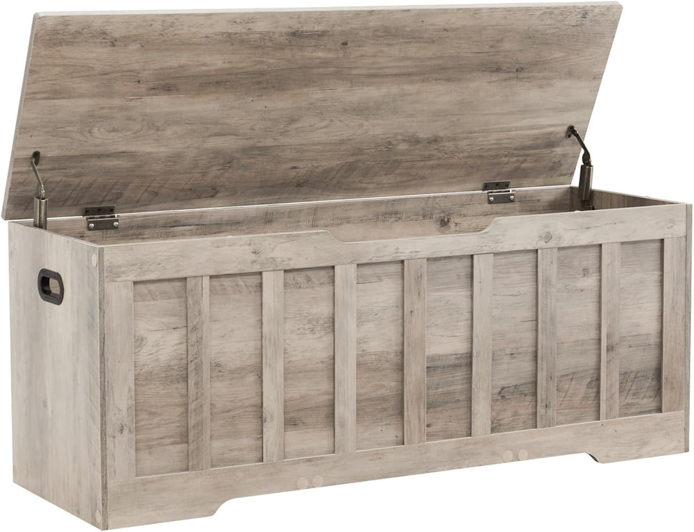VANKILEY 47.2" Storage Chest Extra Large,Storage Trunk with 2 Safety Hin...