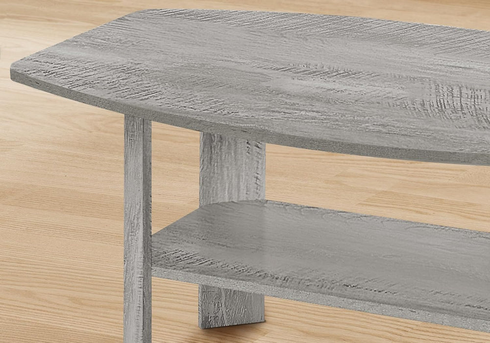 3-Piece Grey Laminate Table Set for Living Room with Particle Board | industr...