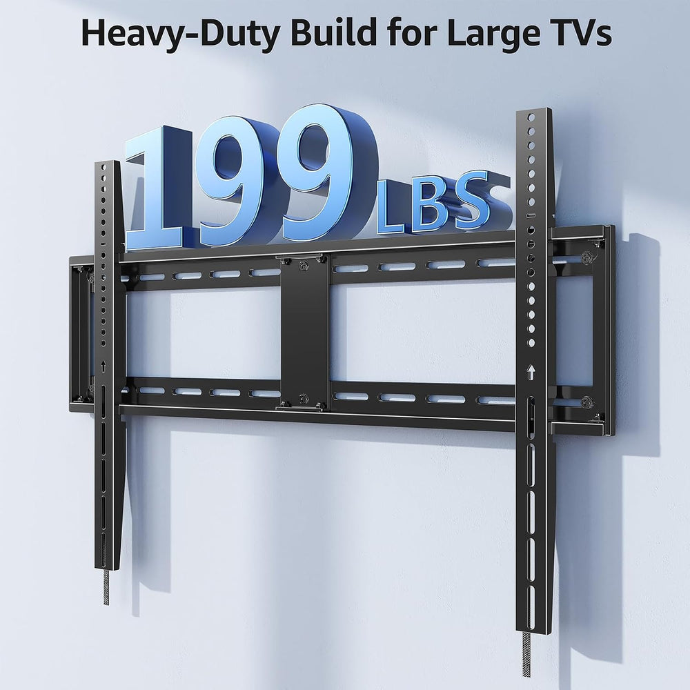 MOUNTUP Fixed TV Wall Mount for Most 50-100" TVs, 1.3” Slim Low Profile ...