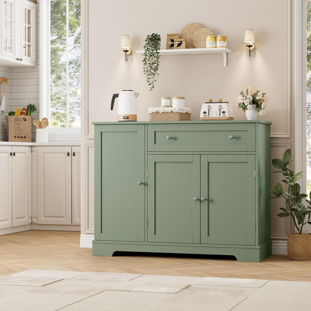 HOSTACK Buffet Cabinet with Storage, Modern Sideboard Buffet with Doors, Wood...