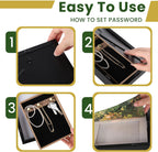 Diversion Safe 6.5"x8.5" Picture Frame Safe with Secret Compartment for Valuables, Hidden Storage Picture Frame with Hooks, Wall-Mounted Secret Storage Box for Bedrooms, Living Rooms, and Offices
