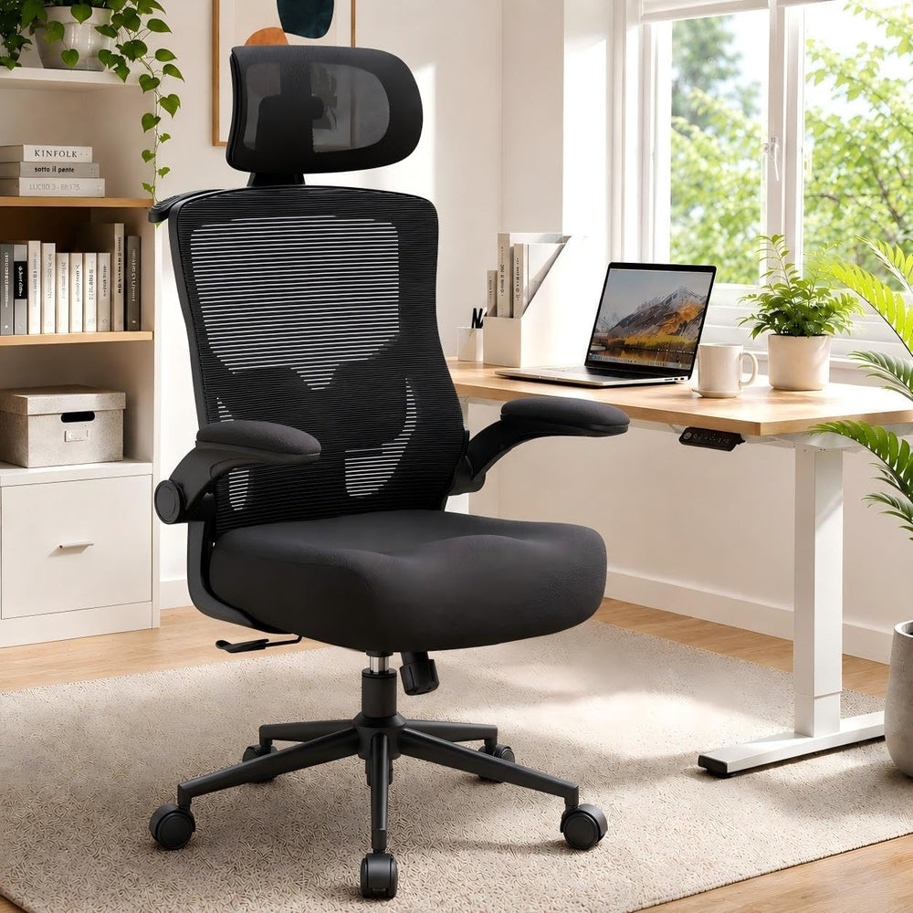 Ergonomic Office Chair, High Back Mesh Computer Chair with Molded Foam Cushio...