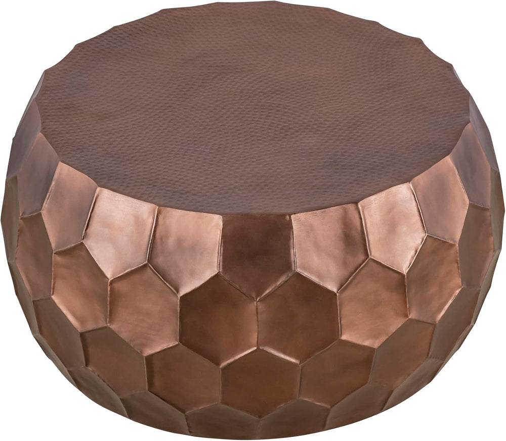 Round Aluminum Material 32" Coffee Table and 21" Height End Table S...