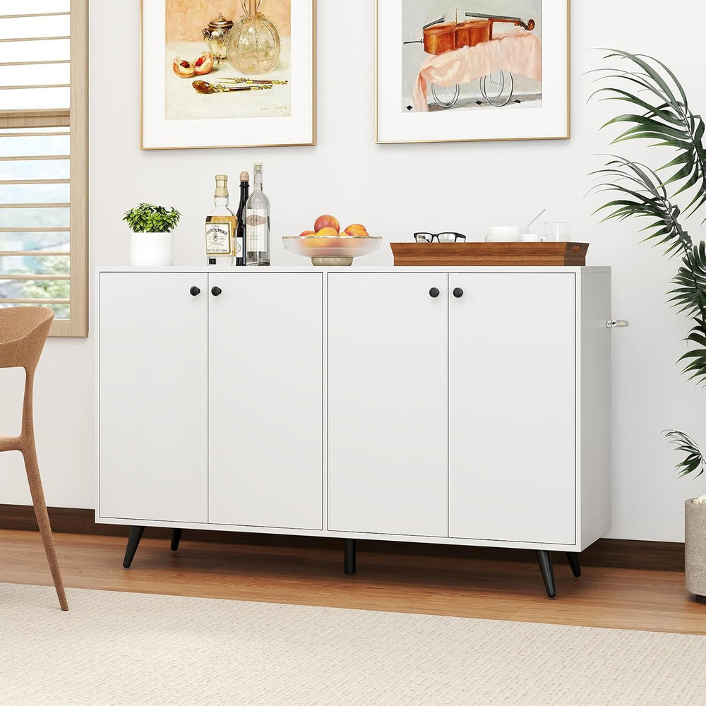 Giantex Sideboard Buffet Cabinet, 50’’ Accent Kitchen Storage Cabinet with 4-...