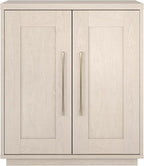 Henn&Hart Tillman Accent Cabinet, 28" Wide, Off-White