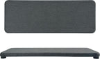 2 Pcs Water Absorbing Stone Trays, Kitchen/Bathroom Sink Soap Dish, Diatomite Tray Used for Hand Soap & Cosmetic Bottles in The Modern Home, 3.15" W x 8.7" L, Dark Gray