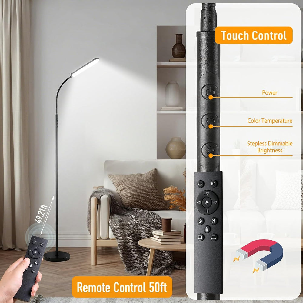 marctronic Floor Lamp, 18W 1800LM Super Bright LED Floor Lamp with Remote &am...