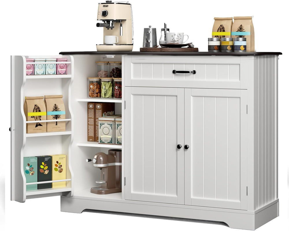 Gizoon Kitchen Coffee Bar Cabinet with Storage Kitchen Sideboard Buffet Cabin...