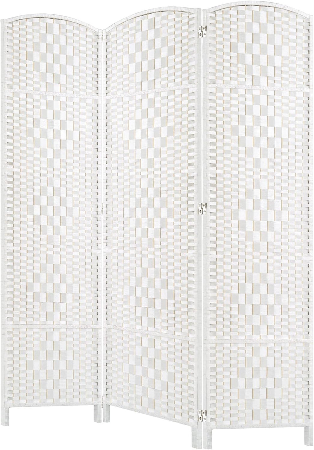 HALLYBEE Room Divider Panel,3 Panel Partition Room Dividers Screen, White