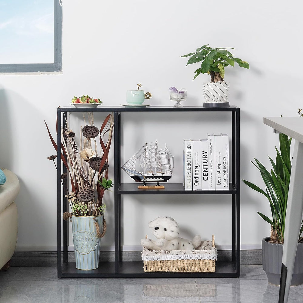HDANI Console Table, Narrow Entryway Table, 3 Tier Metal Hallway Table, 9.8&#...