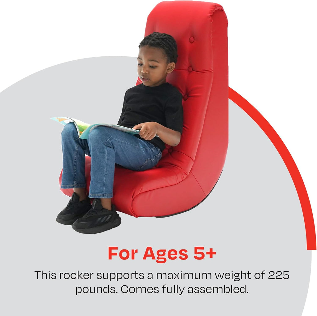 Califone Deluxe Soft Rocker - 28 X 17-1/2 X 33-7/8 INCHES - RED