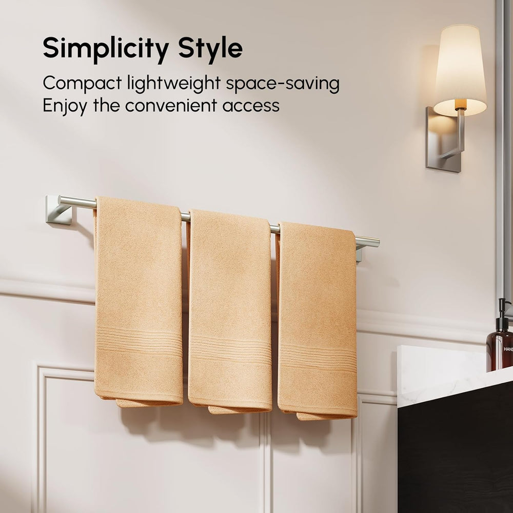 USHOWER Brushed Nickel Bath Towel Bar, 30 Inch Towel Racks for Bathroom