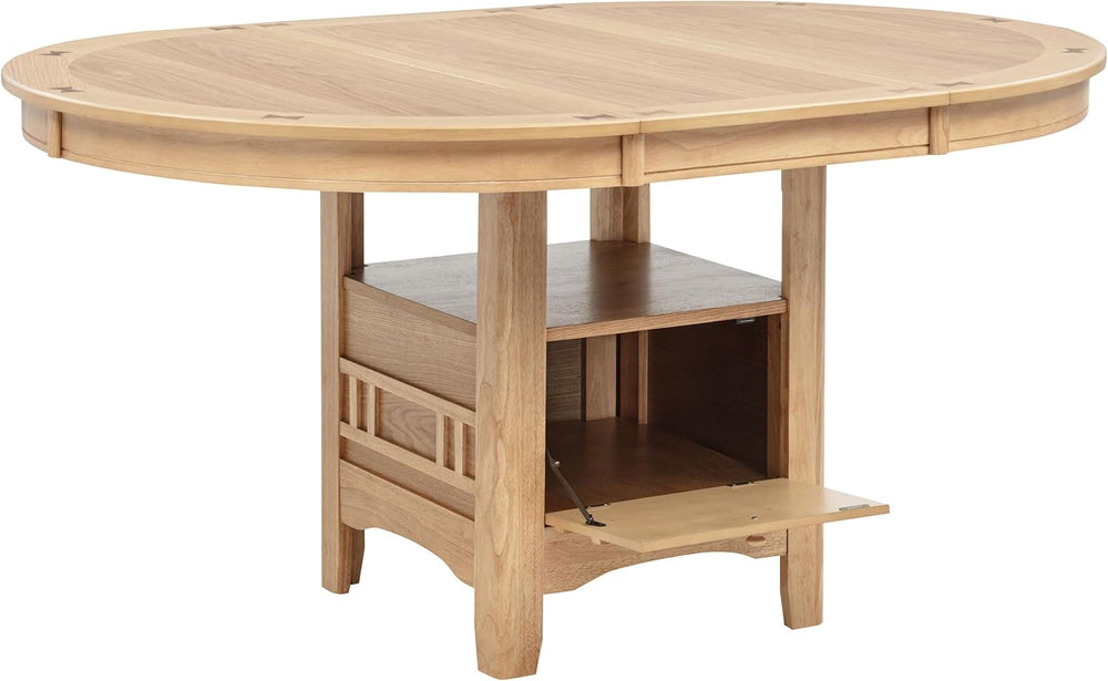Coaster Home Furnishings - LAVON - Wood - Oval Extendable Dining Table with 1...