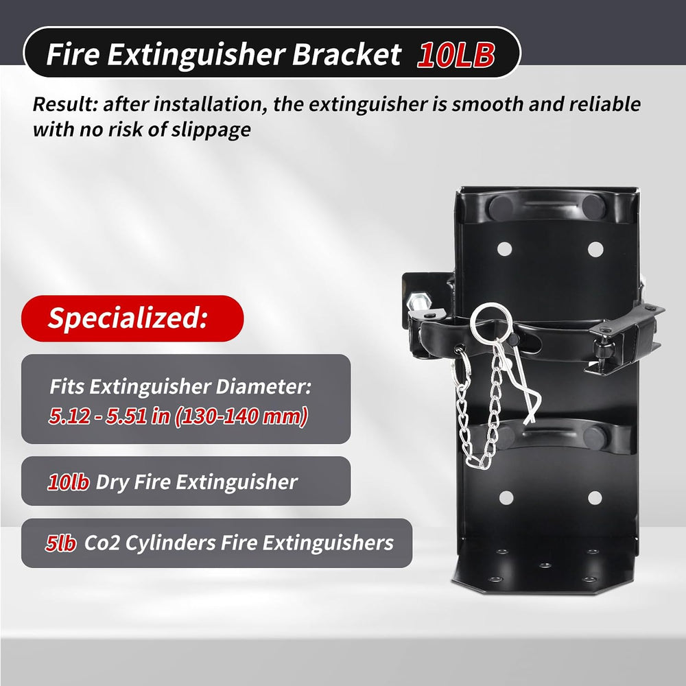 𝙐𝙥𝙜𝙧𝙖𝙙𝙚 10 LB Heavy Duty Fire Extinguisher Bracket, Fire Extinguisher Mount S...