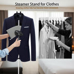 Garment Steamer Stand for Clothes - Garment Hanger for Steaming, Steam Rack for Clothes, Steam Iron with Stand, Including Ironing Gloves, Clothes Rac, Hair Remover ﻿