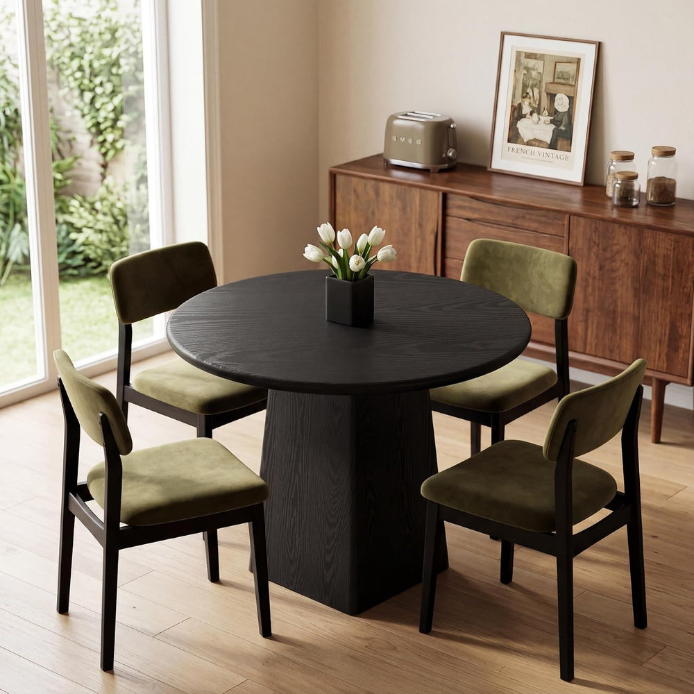 Tribesigns 31.5-Inch Round Dining Room Table for 2-4, Farmhouse Small Kitchen...