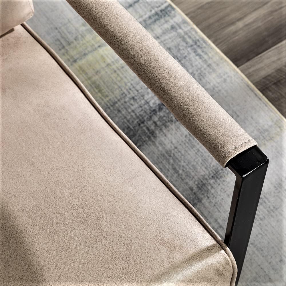 Direct Classic Mid Century Modern Accent Chair with Durable Square Metal Fram...