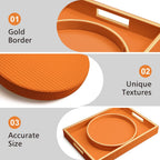 SANZIE Leather Tray Desktop Storage Organizer Premium Serving Tray Decorative Tray Valet Tray for Sundries Cosmetics Phone Wallet Cutlery