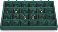 Necklace Display Tray, Velvet Jewelry Organizer, Premium Pendant Display,Luxury Earrings Organizer,Green Necklace Organizer