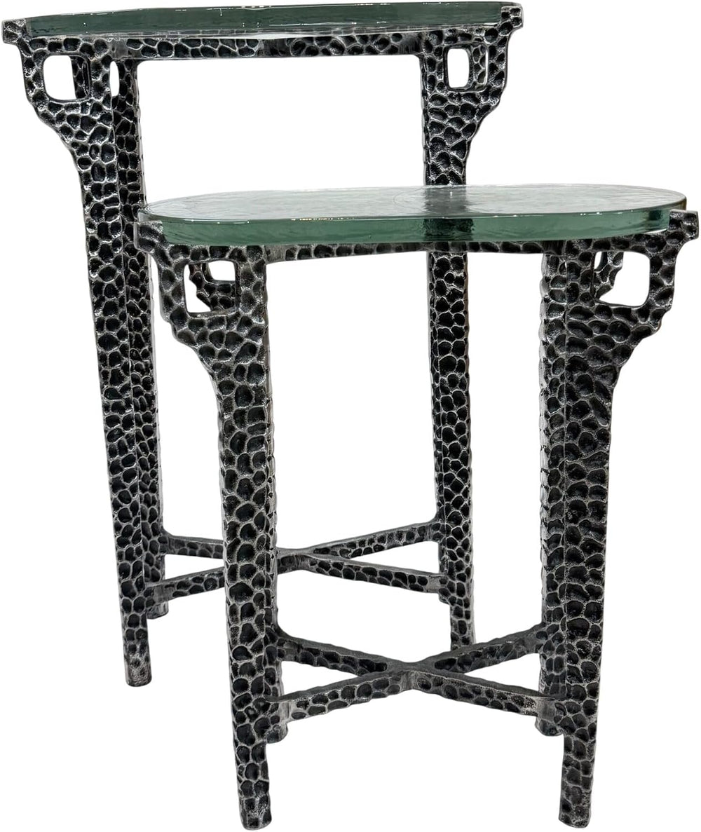 Carolina Chair & Table Ignis Nesting Table, 26" Recycled Glass &...