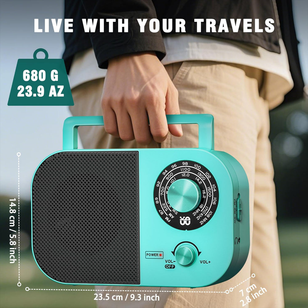 Tendak Portable Radio AM FM SW, Shortwave Radio with Loud Speaker, Transistor...