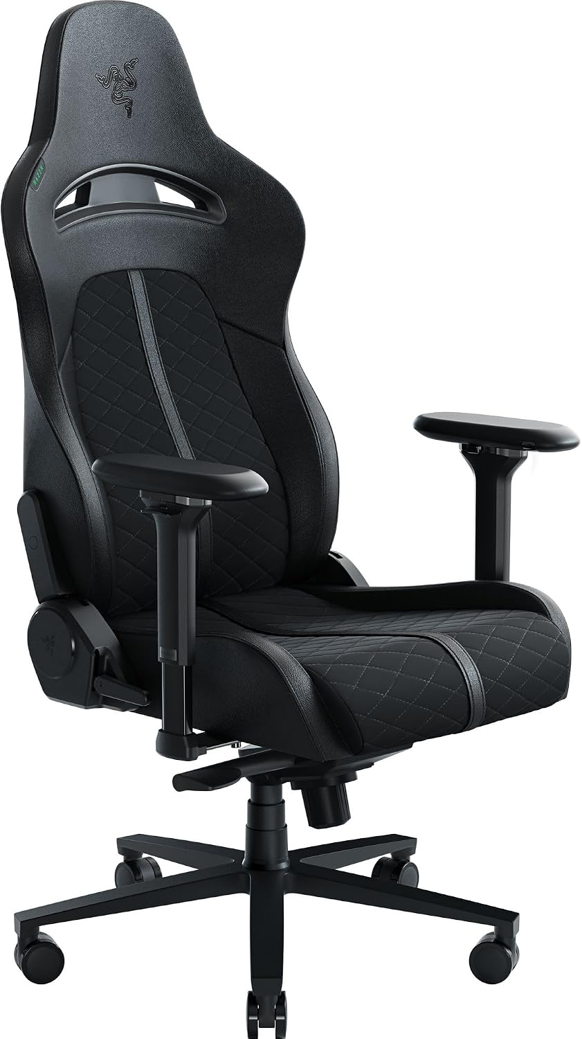 Razer Enki Gaming Chair, Built-in Lumbar Arch, All-Day Comfort, Black | Optim...
