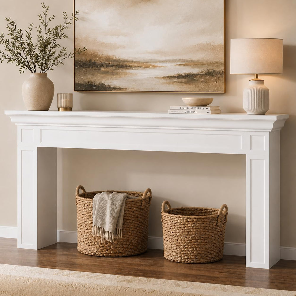 Loomie 63" Long Console Tables for Entryway, Modern Rectangular Sofa Tab...