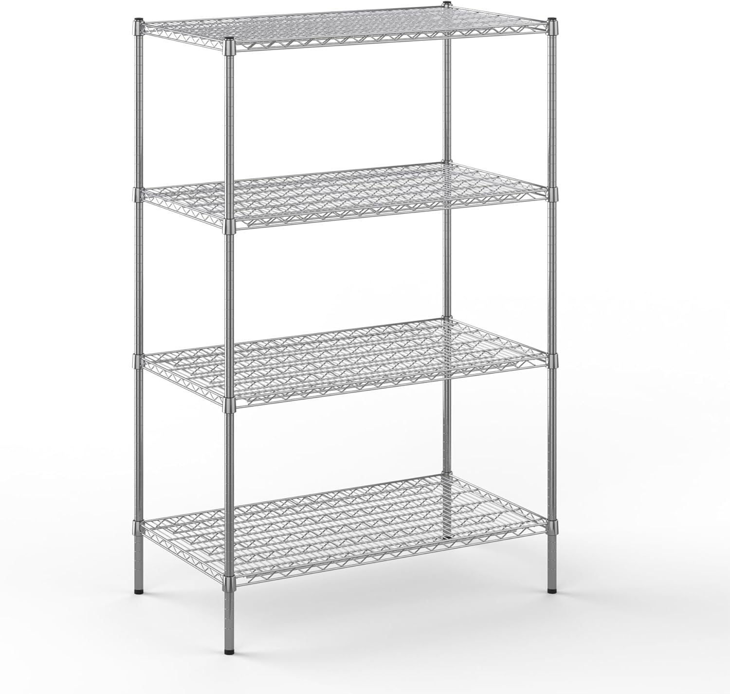 24" Deep x 42" Wide x 64" Height Wire Shelving Kit | 4-Tier | NSF Commercial Storage Rack Unit