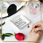 Best Birthday Gifts for Mother in Law from Daughter Son in Law - Mom in Law Gift, Future To My Mother in Law Gifts, Wedding Day Gift for Mother of the Groom Bride, Jewelry Dish Tray