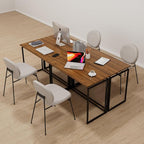 Folding Desk 40 Inch - Small Foldable Desk for Small Space Minimalist, Space Saving Collapsible Compact Desk Portable Table for Craft, Writing, Study and Work (No Assembly Required)