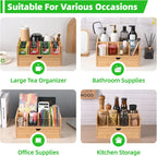 Tea Bag Organizer, Bamboo Tea Organizers and Storage, Tea Box Organizer Storage Box with Drawer, Portable Tea Bag Holder Organizer, Tea Storage Organizer for Countertop, Pantry, Kitchen