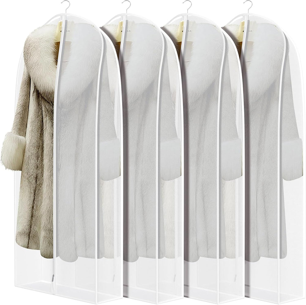 Zilink Garment Bags for Fur Coat Suit Bags for Closet Storage 50 in, White | ...