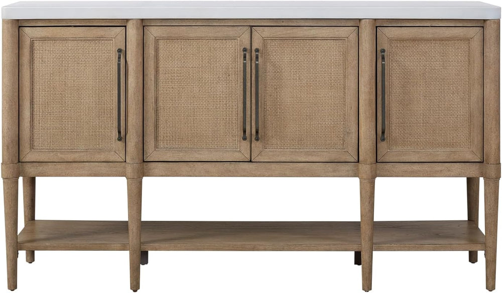 Cement Topped Server with Cane Insets