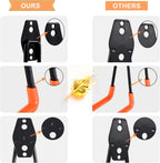 AOBEN Garage Hooks Heavy Duty, Steel Garage Storage Hooks, Utility Tool Hangers and Combinable Wall Mount Garage Hooks for Organizing Ladders, Bikes, Hoses, and More Equipment (Small J, 4 Pack)