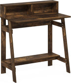 Furinno Simplistic A Frame Computer Desk, Amber Pine