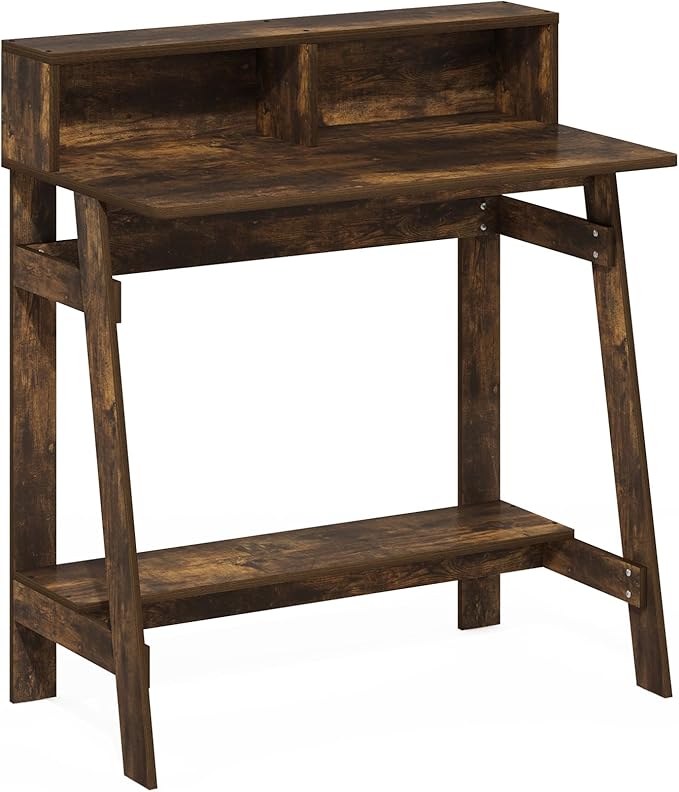 Furinno Simplistic A Frame Computer Desk, Amber Pine