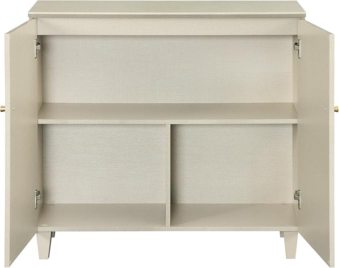 WAMPAT TV Stand Cabinets for 100+ Inches TVs, 3-in-1 Wood Media Console Table with Doors and Drawers, Modern Highboy Entertainment Center with Storage for Living Room Bedroom, Beige Linen
