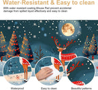 Large Mouse Pad 35.5 x 15.8 Inch, Christmas Reindeer Desk Mat, Gaming Mouse Pad with Non-Slip Base, Extended Keyboard Mat, Thick 3mm Smooth Surface Mousepad for Office & Home,35.43 x 15.75 in