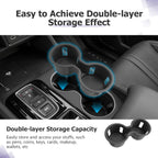 LUWU 2026 Passport Center Console Cup Holder Compatible with 2023 2024 2025 Pilot & 2026 Passport Interior Accessories Center Console Silicone Cup Holder Insert 2025 Pilot Accessories Black