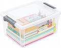 Citylife 17 QT Plastic Storage Bins with Lids Latching Stackable Storage Containers for Organizing Large Clear Storage Box for Garage, Craft, Toys, Closet, Home, 1 Pack