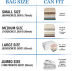 Vacuum Storage Bags with Electric Pump, 15 Large Space Saver Vacuum Seal Bags with Pump, Vacuum Sealer Compression for Clothes, Comforters, Blankets, Bedding