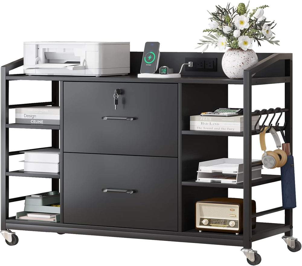 SEDETA 44" File Cabinet with Lock, Filing Cabinet fits Legal/Letter Size...