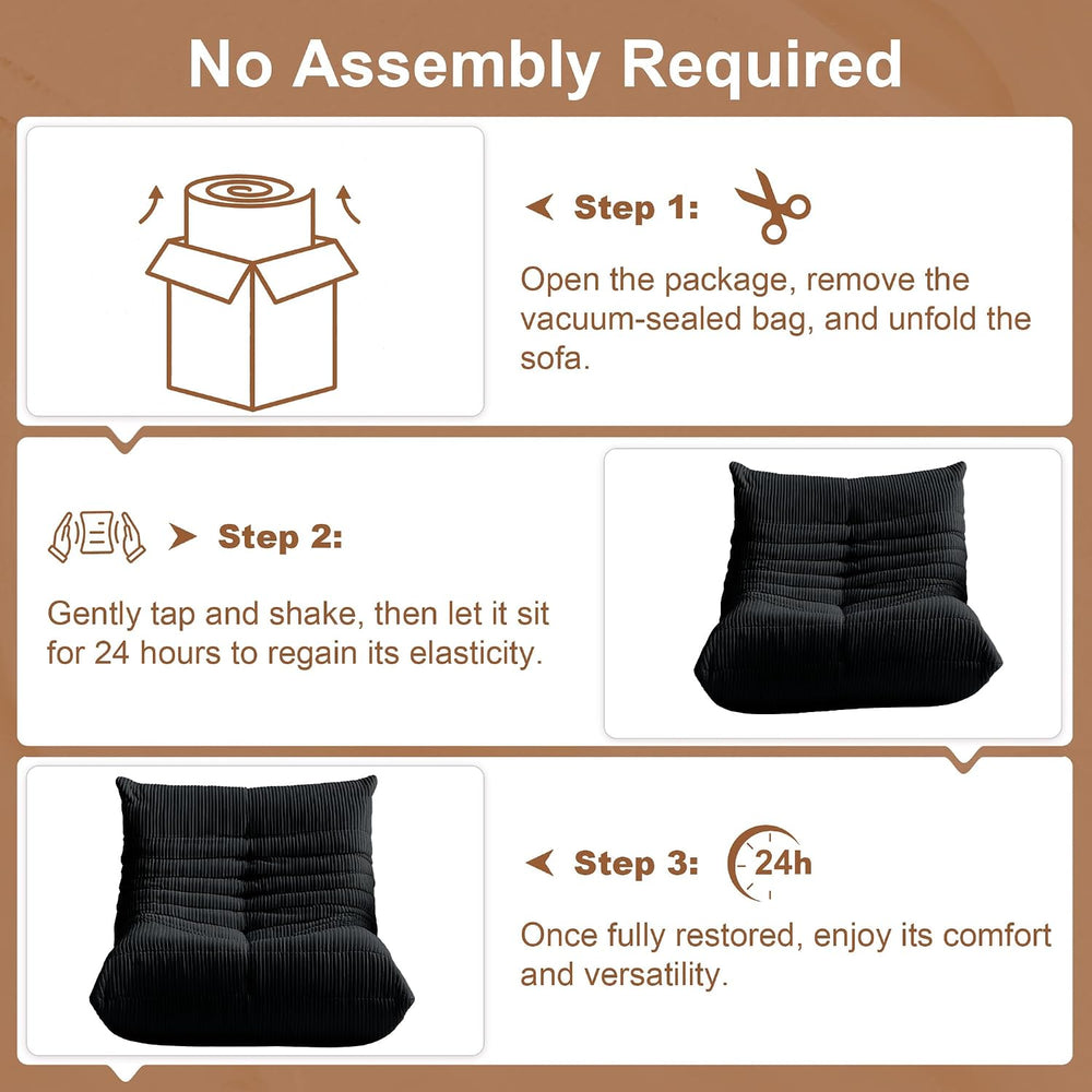 Bean Bag Chair for Adults, Giant Bean Bag Chairs with Lumbar Pillow, Oversize...