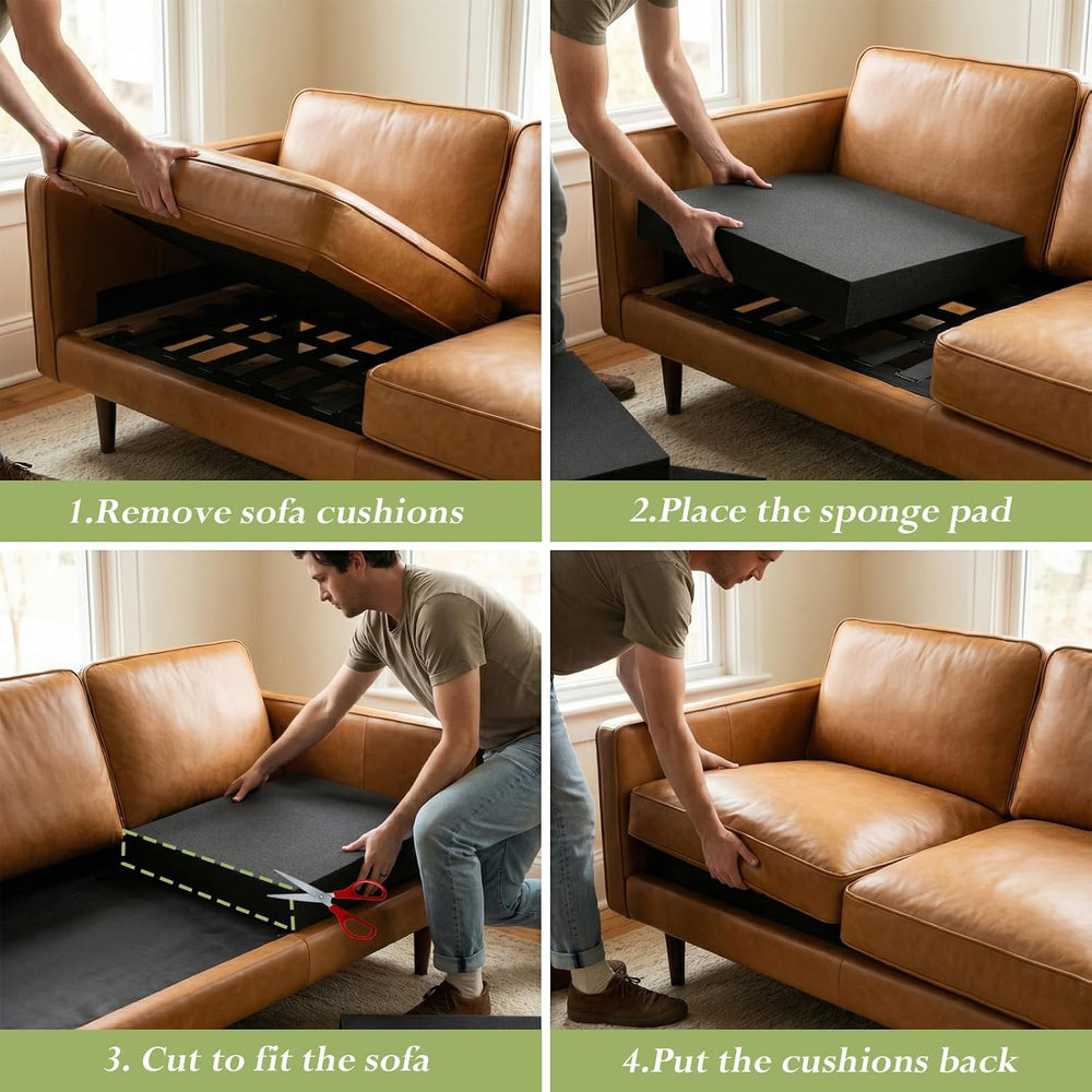 3 Pcs 45D Couch Cushion Support 22" x 22" x 2.4" Couch Cushion...