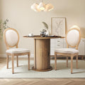 SoarFlash Kitchen Table and Chairs for 2, 31.5" Dining Table Set for 2 with Upholstered Chairs, 3 Piece Kitchen Table Set with Storage Shelf for Small Space, Apartment