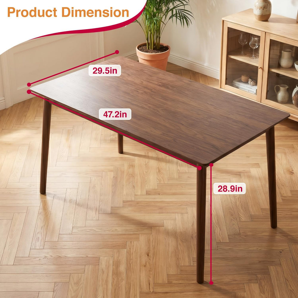 FDW 47 Inches Dining Table, Dining Room for 4 People, Small Rectangular Table...