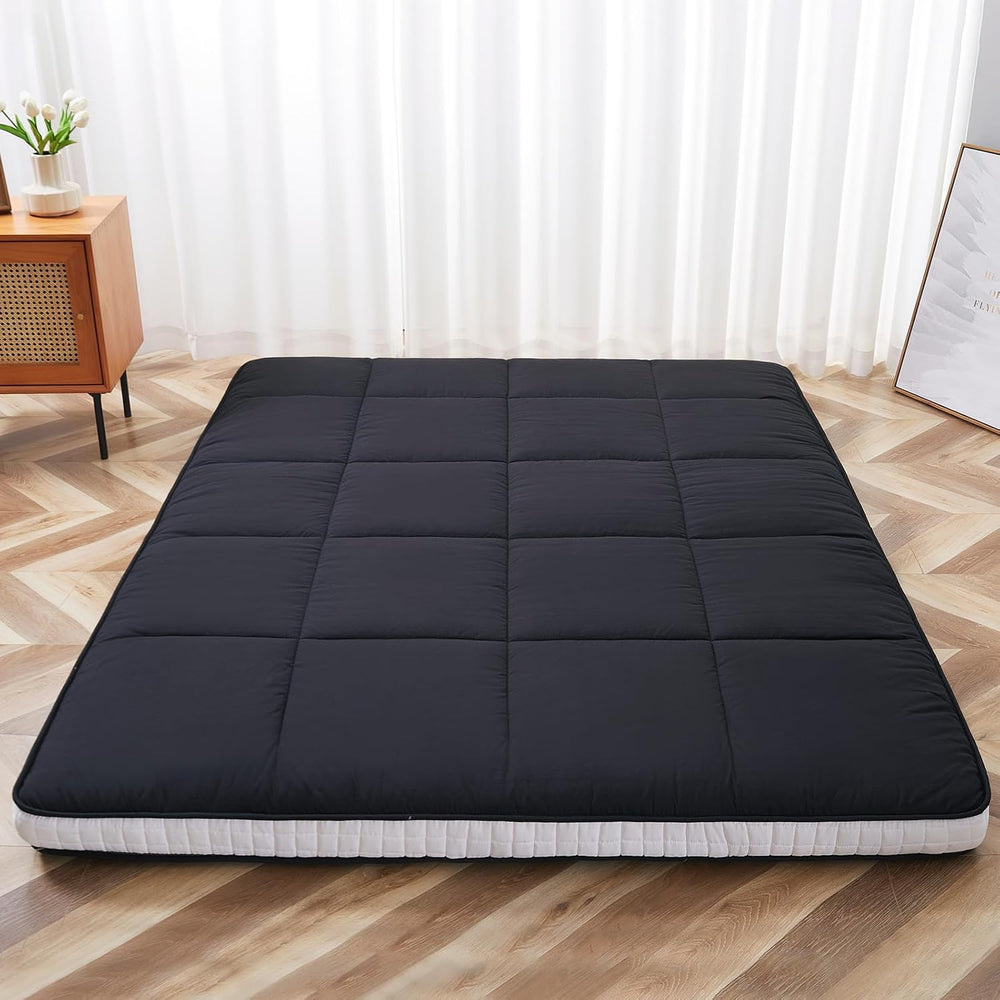 Japanese Floor Mattress - Extra Thick Foldable Twin Size Futon Mattress - Mem...