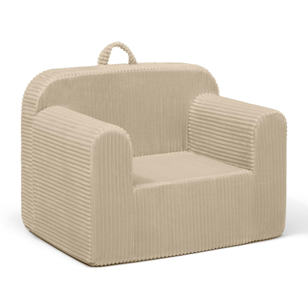 Delta Children Cozee Corduroy Foam Chair, Cream